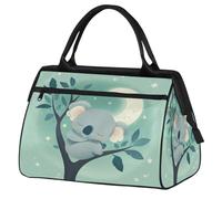 VQUVQV Bolsa de viaje impermeable para deportes, gimnasio, fin de semana, para hombres y mujeres, Koala de dibujos animados durmiendo en un árbol