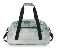 VQUVQV Bolsa de viaje para hombre y mujer, resistente al agua, para deportes, gimnasio, fin de semana, para la noche, Hoja de eucalipto de acuarela