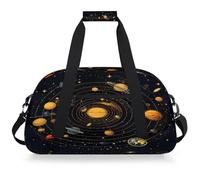 VQUVQV Bolsa de viaje para hombre y mujer, resistente al agua, para deportes, gimnasio, fin de semana, para la noche, Sistema solar del universo