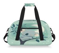VQUVQV Bolsa de viaje para hombre y mujer, resistente al agua, para deportes, gimnasio, fin de semana, para la noche, Koala de dibujos animados durmiendo en un árbol