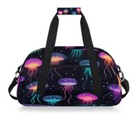 VQUVQV Bolsa de viaje para hombre y mujer, resistente al agua, para deportes, gimnasio, fin de semana, para la noche, Fantasy Jellyfish Ocean Animal