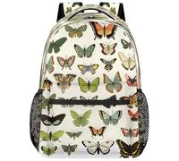 VQUVQV Mochila para mujeres y hombres, mochila escolar ligera para laptop, mochila informal para la universidad, trabajo, viajes, Guía de mariposas