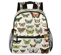 VQUVQV Mochila para niños y niñas, mochila de jardín de infantes, mochila escolar, mochila de viaje, mochila de viaje para niños de 3 a 8 años, Guía de mariposas