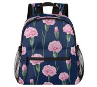 VQUVQV Mochila para niños y niñas, mochila de jardín de infantes, mochila escolar, mochila de viaje, mochila de viaje para niños de 3 a 8 años, Claveles rosados