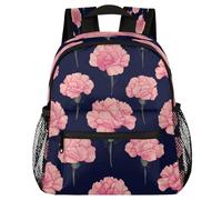 VQUVQV Mochila para niños y niñas, mochila de jardín de infantes, mochila escolar, mochila de viaje, mochila de viaje para niños de 3 a 8 años, Claveles rosa