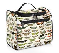 VQUVQV Neceser colgante, bolsa grande de viaje, organizador de maquillaje para mujeres y hombres, Guía de mariposas