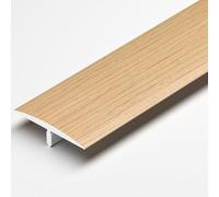 VQWQV Moldura Umbral De Transición Piso Autoadhesivo Moldura Borde Puerta Metal Espacio para Laminados Baldosas Rampa Entrada (3pcs X 90cm)(Light Brown,W4cm)
