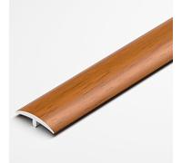 VQWQV Moldura Umbral De Transición Piso Autoadhesivo Moldura Borde Puerta Metal Espacio para Laminados Baldosas Rampa Entrada (3pcs X 90cm)(Wood Color,W2.5cm)