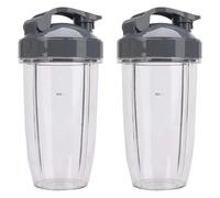 Vqxmhrpw Compatible con Nutribullet, For 600W 900W NB-101B 900 Pro Series, Vasos Altos De 24 Oz, Tapa Abatible For Llevar, Licuadora, Batidora Y Exprimidor.(4pcs)
