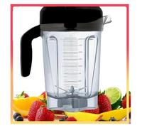 Vqxmhrpw Jarra Mezcladora De Perfil Bajo De 64 Oz, Compatible con Vitamix, For Modelos 750, 5200, 5000, 6300 Y 7500. VM0102, VM0103, VM0197 Y E310.