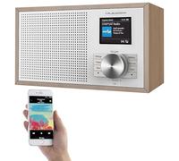 VR-Radio Radio Dab+ Digital DOR-220 con Pantalla a Color de 2,4", Bluetooth y Carcasa de Madera