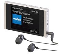 VR-Radio Radio de Bolsillo Digital Dab+/FM con batería Recargable, Pantalla a Color de 2,4", Auriculares y Carcasa de Aluminio