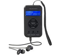 VR-Radio Radios Dab portátiles - Auricular con Radio Dab +: Radio de Bolsillo Digital con Dab + / FM, Paquete de baterías, Pantalla LCD, DRC y Auriculares (Bolsillo Auricular, Mini LENGUADO)