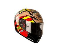 VR46 Valentino Rossi Casco Réplica Miniatura 1:5 Mini Casco MotoGP_GP Misano 2012, Unisex
