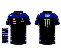 VR46 Yamaha Teamwear Replica 24 Polo,Man,Negro,XXXL