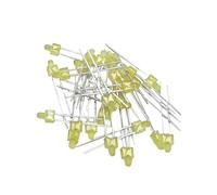 Vrabocry 100 piezas x 2 mm lente superior redonda azul blanco amarillo rojo verde LED diodo iluminado iluminación brillante bulbo bombillas componentes electrónicos indicador de emisión de luz