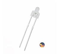 Vrabocry 100 unidades 2 mm lente superior redonda azul blanco amarillo rojo verde LED diodo iluminado brillante iluminación lámparas de la lámpara componentes electrónicos indicador luz que irradia