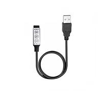 Vrabocry Controlador USB RGB DC5V LED Dimmer con 3 teclas 4 pines conector hembra para tira USB LED RGB de 5 V, 19 modos dinámicos para tira LED