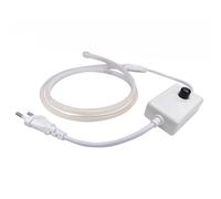 Vrabocry Regulable 220V COB 5M LED LED con regulador de intensidad de neón 288LEDs/M, impermeable, blanco cálido, 3000 K, iluminación de jardín, hogar, bar, iluminación flexible (blanco natural, 1 m)