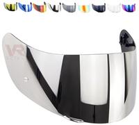 VRacing Visera de casco Agv K5 K1 K3 sv K5s S4-sv Horizonte Stealth-sv Visera transparente azul ahumado Iridium oro espejo de repuesto Gt-2 no original (espejo plateado)