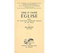 Vraie Et Fausse Église (ebook)