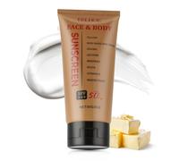 VRAIKO EELHOE Tallow SPF 50 - Grass-Fed Tallow, óxido de zinc, aceite de jojoba y cera de abejas, protección UVA/UVB, resistente al agua y al sudor para rostro y cuerpo, 3 oz