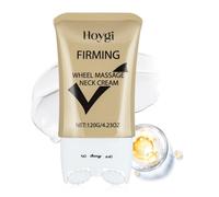 VRAIKO HOYGI Crema reafirmante de colágeno, 2 en 1 Guasha Neck Moisturizer con rodillos dobles, colágeno y ácido hialurónico, para piel saggy, doble barbilla, lifting facial