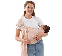 vrbabies Portabebés para recién nacidos a niños pequeños, ajustable, transpirable, de muselina de doble anillo, bufanda portadora, regalo ideal para nuevos padres