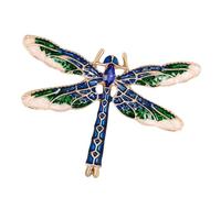 vreplrse Broche de libélula con diamantes de imitación moda, impresionante Pin animal cristal, joyería llamativa, fiesta boda o salida nocturna, broche insectos con diamantes imitación,