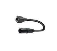 vreplrse Cable conversor XLR de 3 pines a hembra, de grado profesional, Plug and Play para transmisión audio alto rendimiento, adaptador Ethernet DMX, transmisión señal audio.