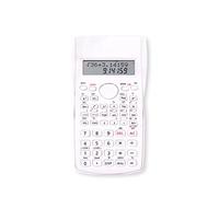 vreplrse Calculadora científica Estudiantes 2 Línea Pantalla Función Cálculo de Oficina Contable Estacionario Patrón Random, Blanco