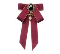 vreplrse Camisa Cinta Corbatas Hermosa Pajarita Decoración Night Club Show Cosplay Eventos Broche Pin Collar Fiesta Favor Bowtie Estudiantes O Camisa Joven Boda Cumpleaños Night, Rojo púrpura