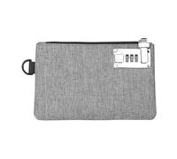 vreplrse Carteras seguras para Mujer, solución de Almacenamiento Elegante y Segura, Cartera portátil antirrobo de Tela Oxford Duradera y portátil, Gris