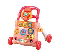 vreplrse Centro de actividades para bebés Andadores para bebés Juguete para empujar que integra música y educación para estimular la mente y el cuerpo de los Andadores para empujar Aprendizaje, Rojo