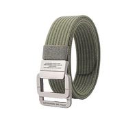 vreplrse Cinturón ajustable con doble anilla en D para hombres y mujeres, resistente y moderno, moderno para un cómodo. Nylon, ejercito verde
