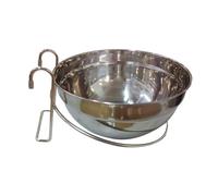 vreplrse Comedero Colgante de Acero Inoxidable para Perros, fácil de Limpiar, Ideal para Perros pequeños y medianos, Reduce la Suciedad y los derrames, Plata, Diámetro 20CM
