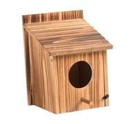 vreplrse Comedero para pájaros al Aire Libre, Ideal para Mascotas, diseñado para brindar un Lugar cálido y Protegido a Las Aves pequeñas en el Patio Trasero, casa de para Madera para pájaros al