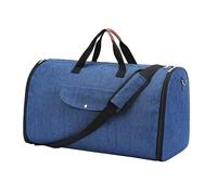 vreplrse Correa De Hombro Desmontable Viaje De Negocios Durante La Noche Transición Fácil Entre Estilos Viaje con Elegantes Bolsas Lona para Ropa Mujeres Versátiles Y, Azul, 57x26x32cm