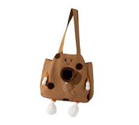 vreplrse El Mejor Bolso para Mascotas Garantiza un Viaje cómodo con un transportín de Lona Ligero para Gatos pequeños. Bolso de Lona para Llevar al Hombro. Transporte para Gatos, marrón, Metro