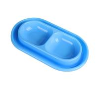 vreplrse Juego de 2 comederos y bebederos duraderos para Gatos de Interior. Golosinas para Gatos Siempre limpias y Frescas. Cuenco para con fosa ensanchada y Profunda.