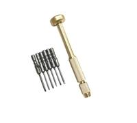 vreplrse Juego de destornilladores para joyeros con cabezales reemplazables para adaptarse a todo tipo de cristales reloj y pequeñas reparaciones. El destornillador está hecho acero inoxidable y cobre