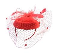 vreplrse Tocado de boda para mujer con un encanto atemporal, ideal para eventos en Derby, fiestas en el jardín y veladas nocturnas. Sombrero de paja para novia.