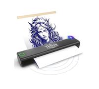 vretti Impresora de tatuajes P84, impresora de tatuajes con papel de transferencia A4, máquina de transferencia, impresora térmica profesional, compatible con iOS, Android, portátil para oficina