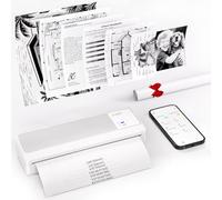 vretti Impresora móvil A4 para Viajes, Impresora térmica A4 Compatible con Android e iOS,Compatible con Papel térmico A4 de 210 x 297 mm para el hogar, Oficina