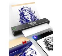 vretti P84 Termocopiadora Tattoo Bluetooth, Impresora Termica Tatuajes, Máquina Stencil con 10 Hojas Hojas Papel de Transferencia, Compatible con Android & iOS