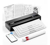 vretti PB821 impresión térmica A4, Impresora térmica portátil, impresión Sin Tinta Conexión de Android & iOS para Viajar,Impresora portátil Bluetooth para 1 Rollo de Papel térmico A4