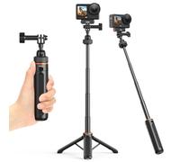 VRIG AC80 - Mini trípode extensible para cámara de 16 pulgadas, cámara portátil Vlog 360 para selfie, monopié para Go Pro 13/12/11/10/9, DJI Osmo Action 6/5Pro/4/Osmo Nano, Insta360 X5