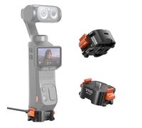 VRIG Adaptador de carga de liberación rápida para Insta360 Luna Ultra Serie | Soporta carga rápida USB-C / transferencia de datos, compatible con Arca-Swiss, tornillo 1/4, accesorios para trípode GoPro
