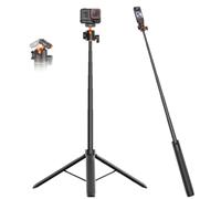VRIG Trípode 2 en 1 para Insta 360 Ace Pro 2, barra de extensión de palo selfie de 55 pulgadas con soporte adaptador magnético de liberación rápida para accesorios Insta 360 X5, X4 Air, AcePro, Ace