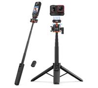 VRIG - Trípode magnético de 21 pulgadas para Insta360 X5 ACE Pro 2 con control remoto, barra de extensión mini de liberación rápida, soporte de agarre portátil con zapata fría para Insta360 X5/X4 Air